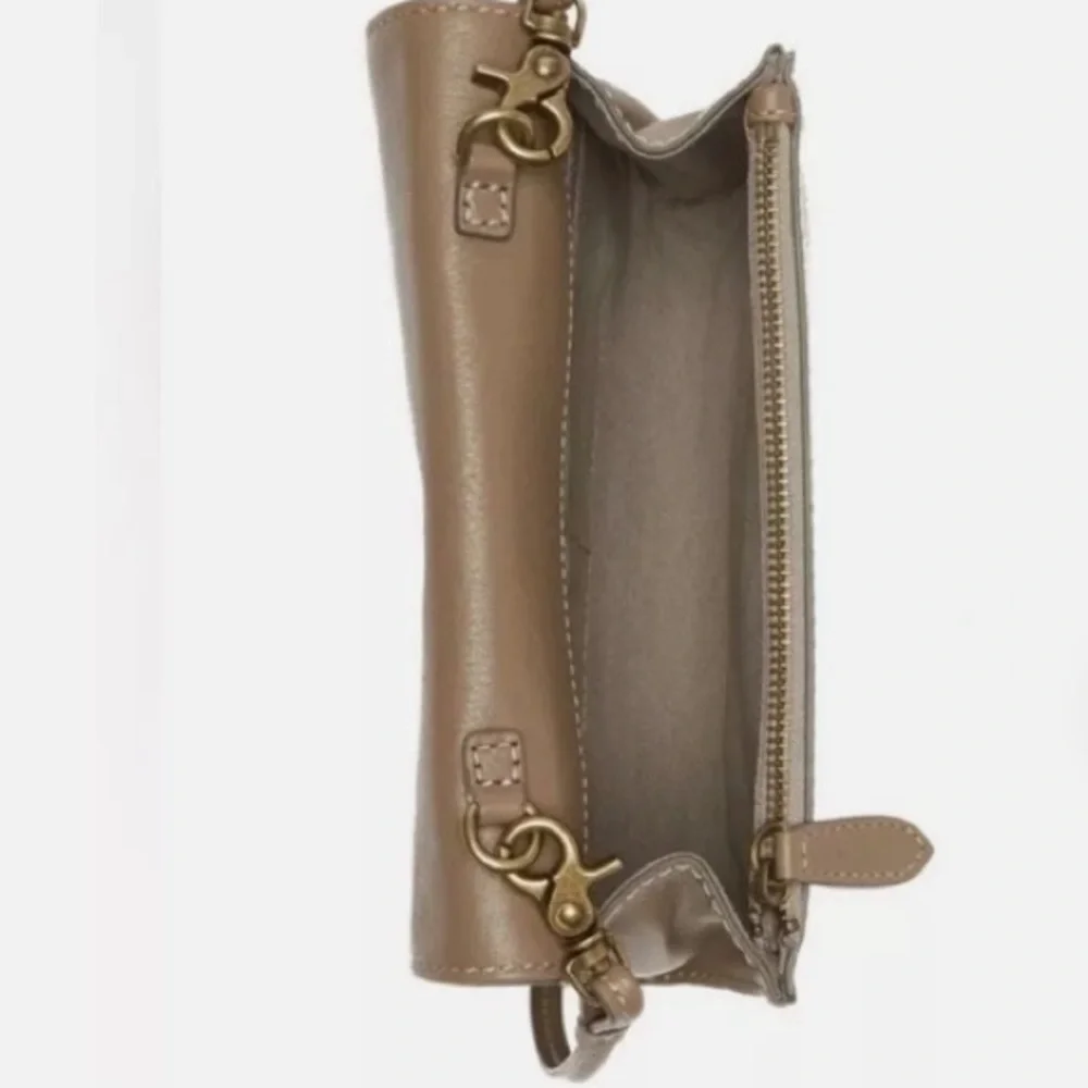 Frye Olivia crossbody iced taupe. eUC!